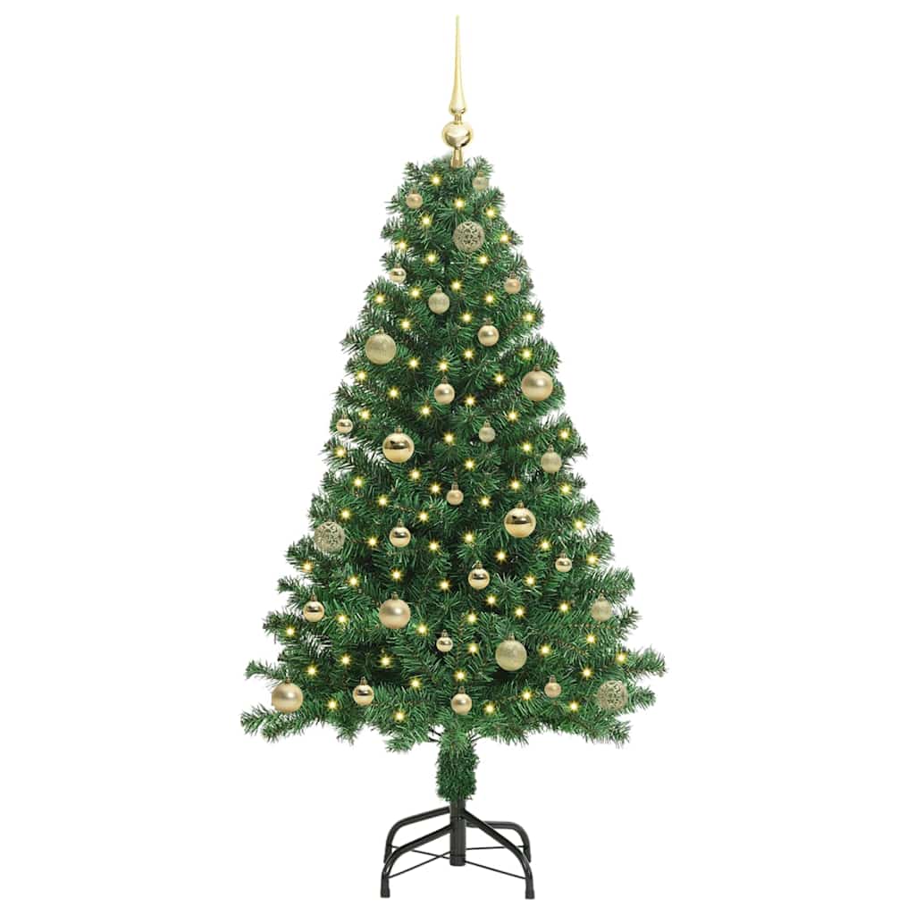 Artificial Christmas Tree with 150 LEDs with Stand Green 150 cm