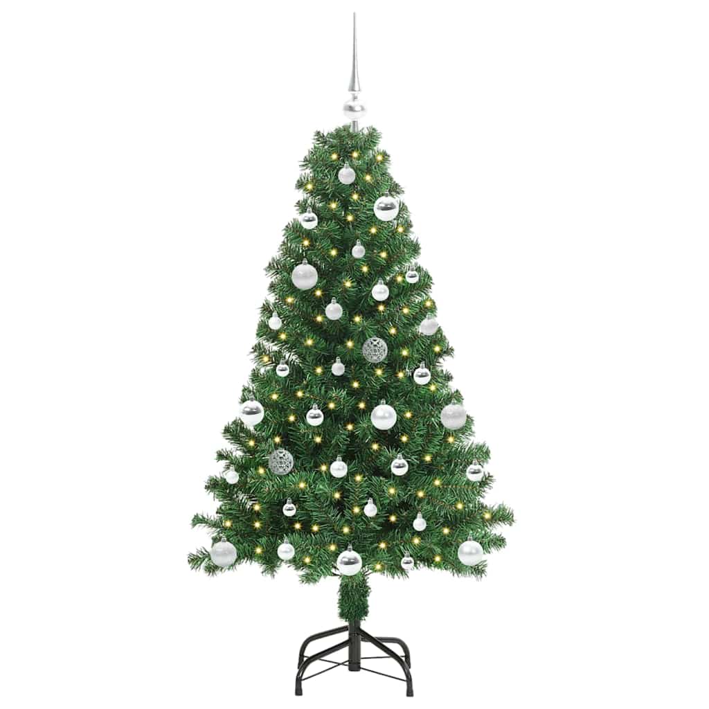 Artificial Christmas Tree with 150 LEDs with Stand Green 150 cm