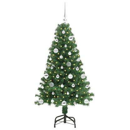 Artificial Christmas Tree with 150 LEDs with Stand Green 150 cm