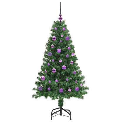 Artificial Christmas Tree with 150 LEDs with Stand Green 150 cm