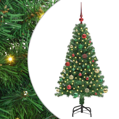 Artificial Christmas Tree with 150 LEDs with Stand Green 150 cm