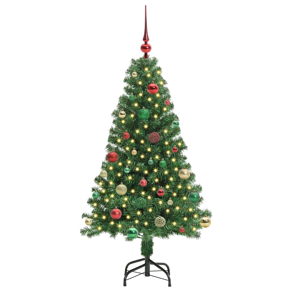 Artificial Christmas Tree with 150 LEDs with Stand Green 150 cm