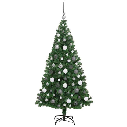 Artificial Christmas Tree with 300 LEDs with Stand Green 180 cm