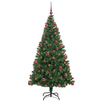 Artificial Christmas Tree with 300 LEDs with Stand Green 180 cm