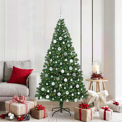 Artificial Christmas Tree with 300 LEDs with Stand Green 180 cm