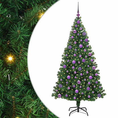 Christmas Tree with LED Light 180 cm 300 LEDs Warm White