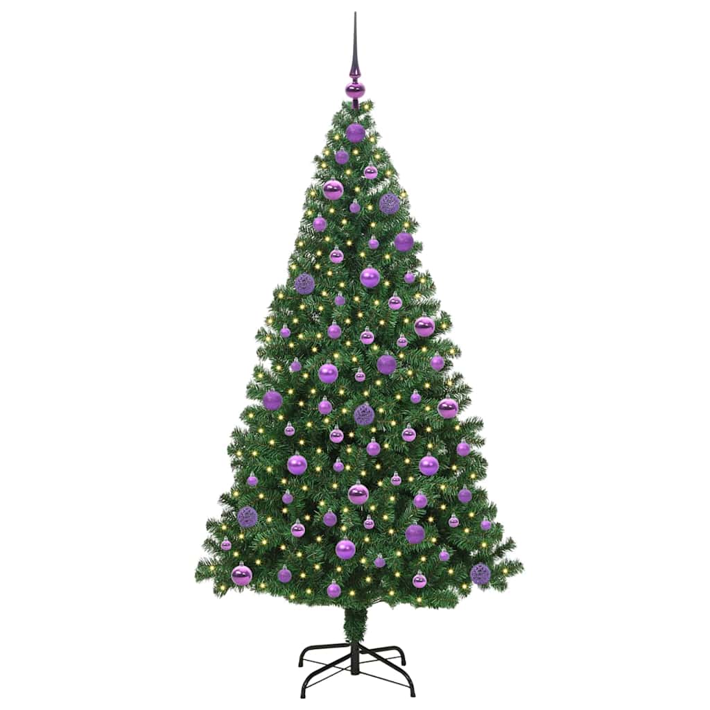 Christmas Tree with LED Light 180 cm 300 LEDs Warm White