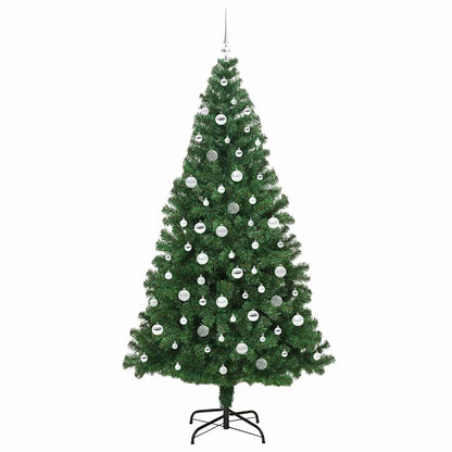 Artificial Christmas Tree with 300 LEDs with Stand Green 210 cm