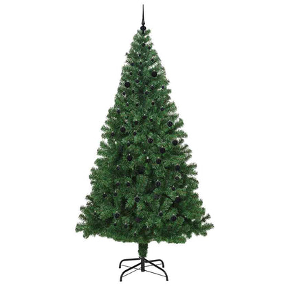 Artificial Christmas Tree with 300 LEDs with Stand Green 240 cm