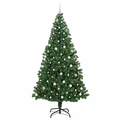 Artificial Christmas Tree with 300 LEDs with Stand Green 240 cm