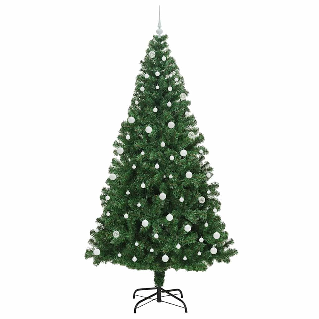 Artificial Christmas Tree with 300 LEDs with Stand Green 240 cm