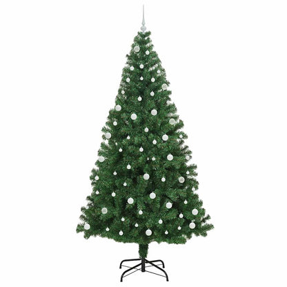 Artificial Christmas Tree with 300 LEDs with Stand Green 240 cm