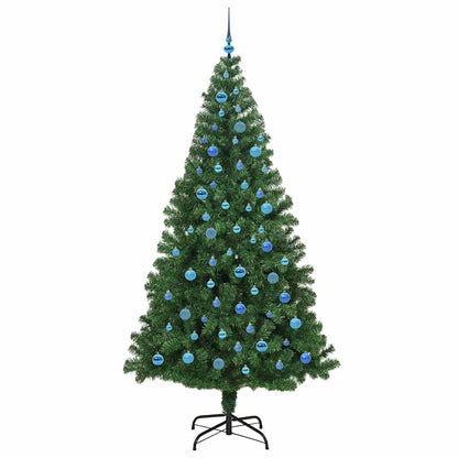Artificial Christmas Tree with 300 LEDs with Stand Green 240 cm