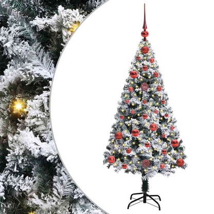 Artificial Christmas Tree with 150 LEDs with Stand White 120 cm