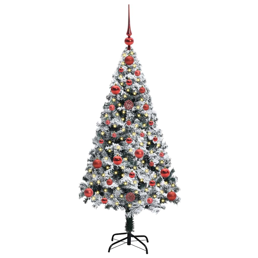 Artificial Christmas Tree with 150 LEDs with Stand White 120 cm