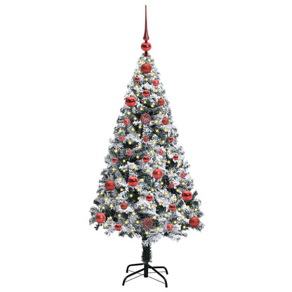 Artificial Christmas Tree with 150 LEDs with Stand White 120 cm