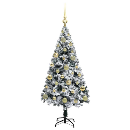 Artificial Christmas Tree with 150 LEDs with Stand White 120 cm