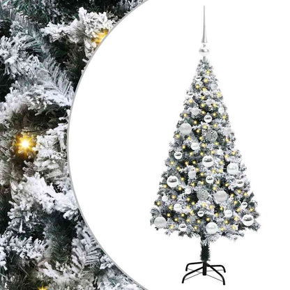 Artificial Christmas Tree with 150 LEDs with Stand White 120 cm