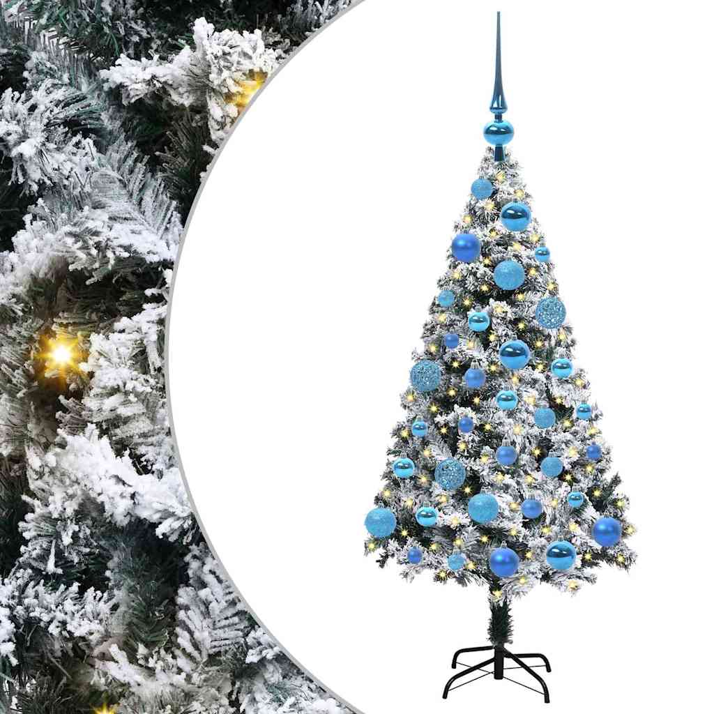 Artificial Christmas Tree with 150 LEDs with Stand White 120 cm