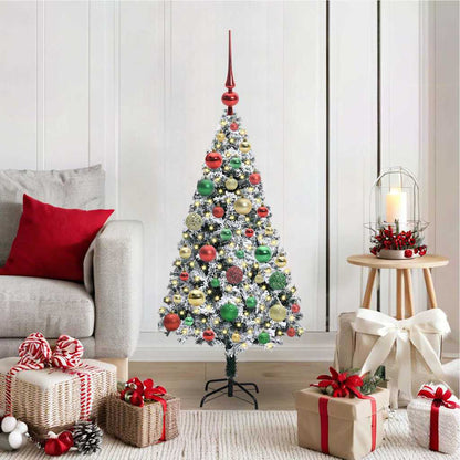 Artificial Christmas Tree with 150 LEDs with Stand White 120 cm