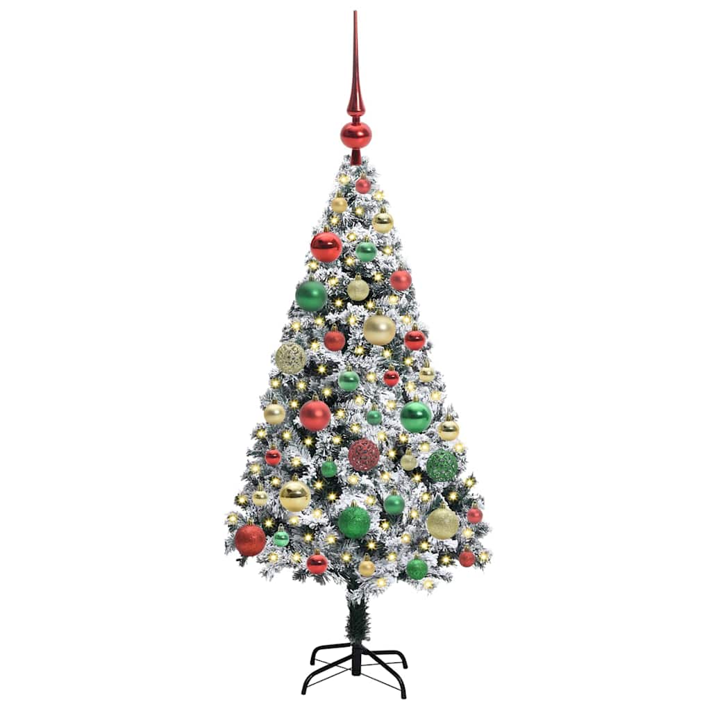 Artificial Christmas Tree with 150 LEDs with Stand White 120 cm