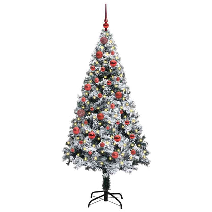 Artificial Christmas Tree with 150 LEDs with Stand White 150 cm