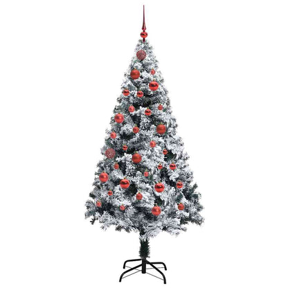 Artificial Christmas Tree with 150 LEDs with Stand White 150 cm