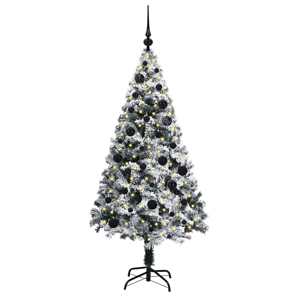 Artificial Christmas Tree with 150 LEDs with Stand White 150 cm
