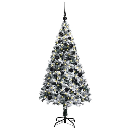 Artificial Christmas Tree with 150 LEDs with Stand White 150 cm
