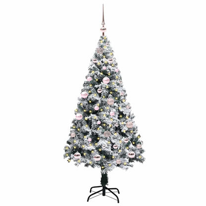 Artificial Christmas Tree with 150 LEDs with Stand White 150 cm