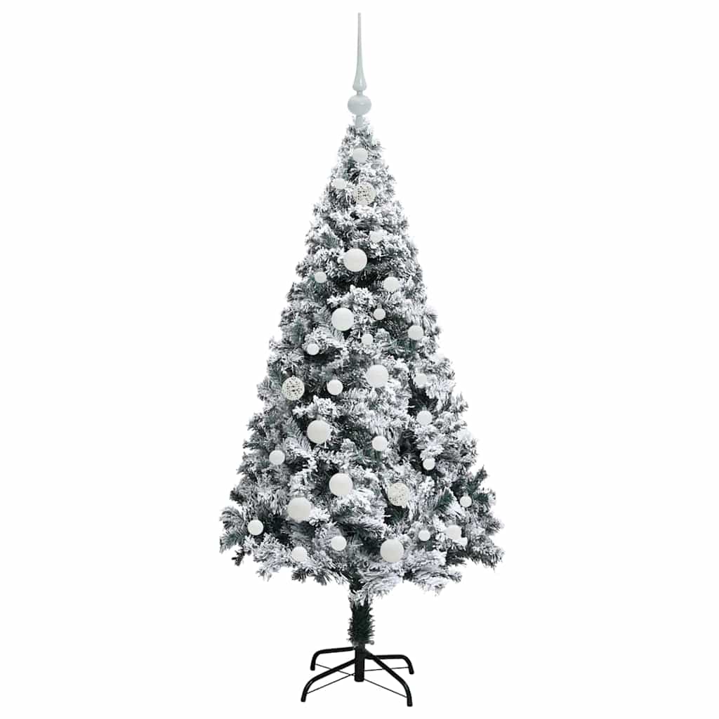 Artificial Christmas Tree with 150 LEDs with Stand White 150 cm