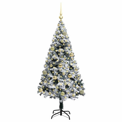Artificial Christmas Tree with 150 LEDs with Stand White 150 cm