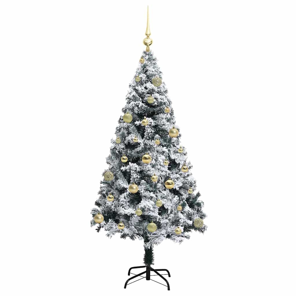 Artificial Christmas Tree with 150 LEDs with Stand White 150 cm