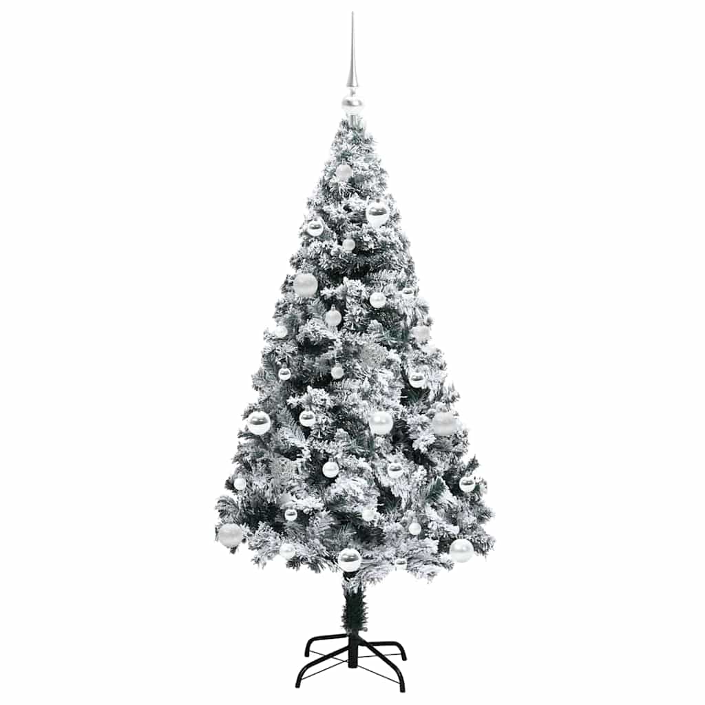 Artificial Christmas Tree with 150 LEDs with Stand White 150 cm