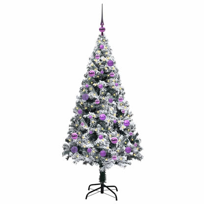 Artificial Christmas Tree with 150 LEDs with Stand White 150 cm