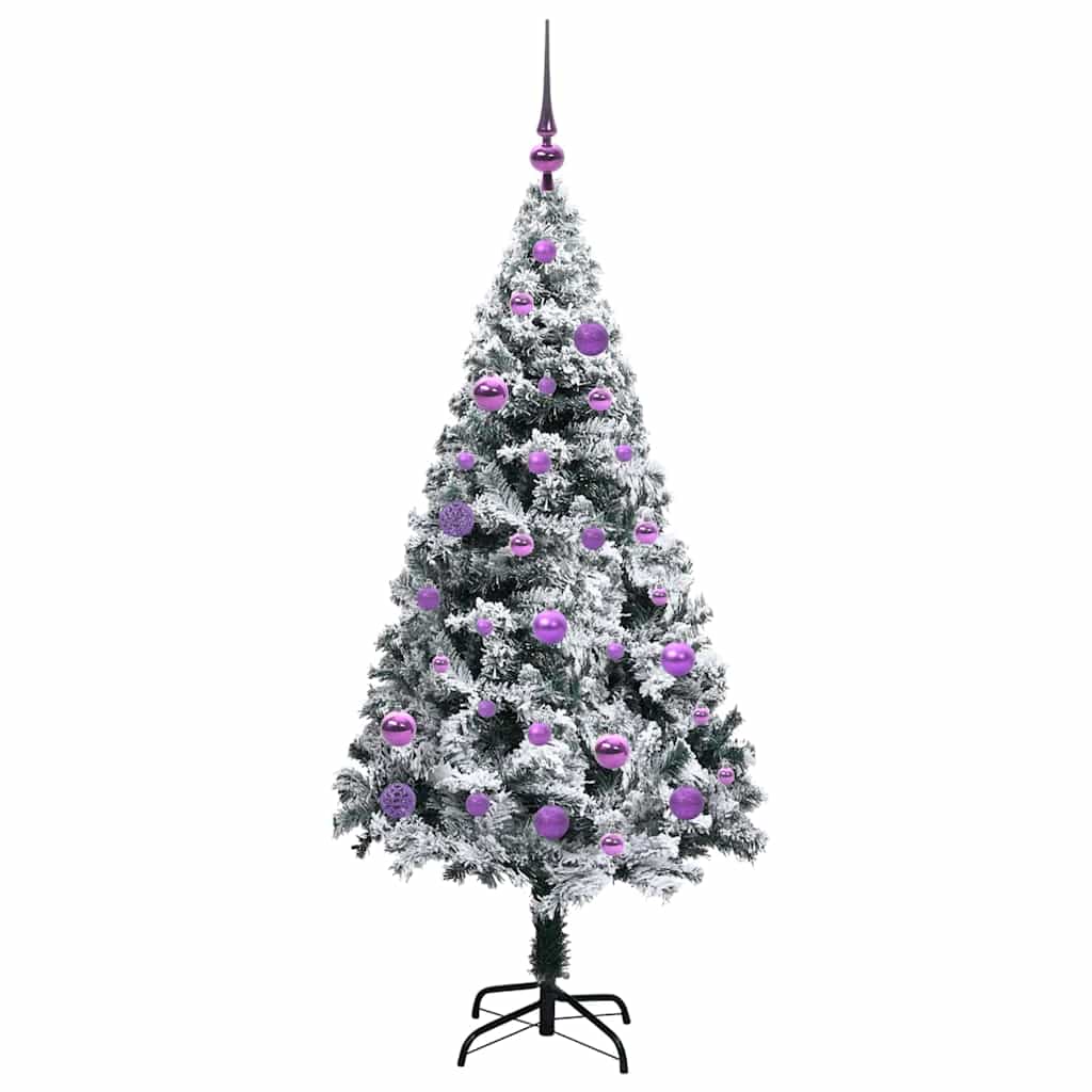 Artificial Christmas Tree with 150 LEDs with Stand White 150 cm