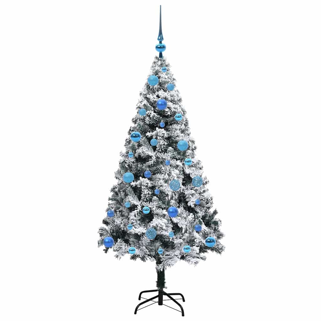 Artificial Christmas Tree with 150 LEDs with Stand White 150 cm