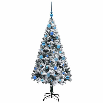 Artificial Christmas Tree with 150 LEDs with Stand White 150 cm