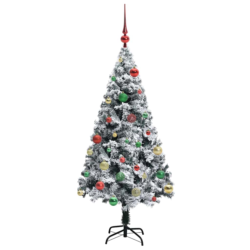 Artificial Christmas Tree with 150 LEDs with Stand White 150 cm