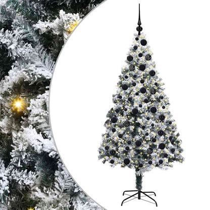 Artificial Christmas Tree with 300 LEDs with Stand White 180 cm