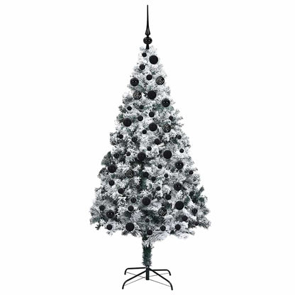 Artificial Christmas Tree with 300 LEDs with Stand White 180 cm