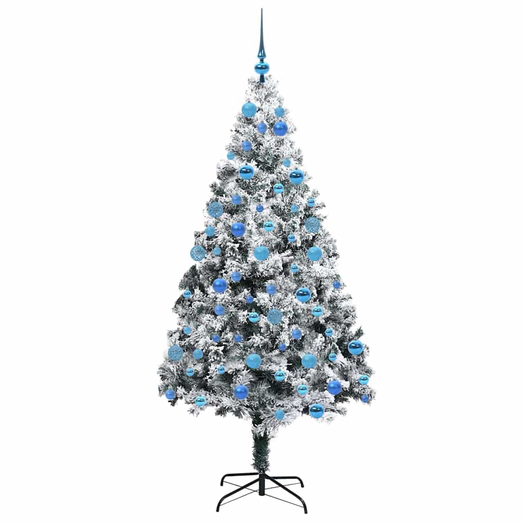 Artificial Christmas Tree with 300 LEDs with Stand White 180 cm