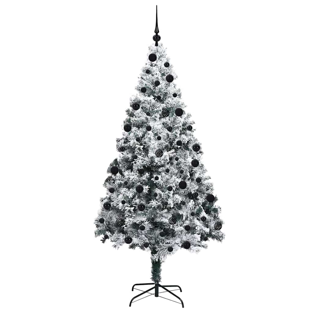 Artificial Christmas Tree with 300 LEDs with Stand White 210 cm