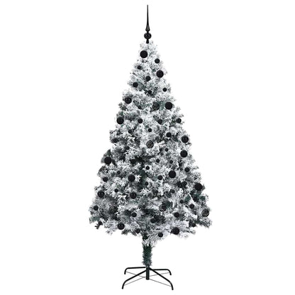 Artificial Christmas Tree with 300 LEDs with Stand White 210 cm