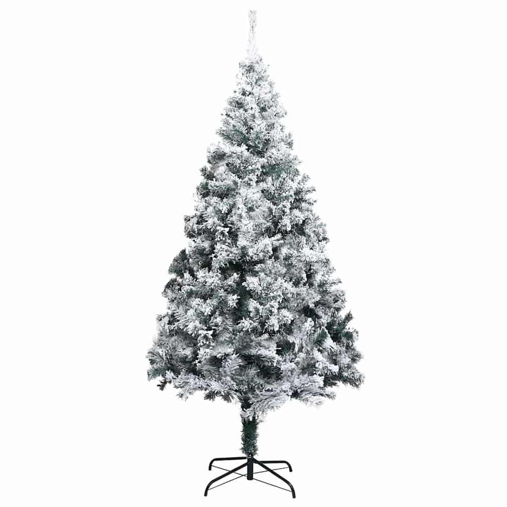 Artificial Christmas Tree with 300 LEDs with Stand White 210 cm