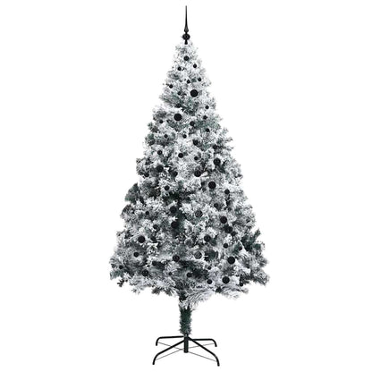 Artificial Christmas Tree with 300 LEDs with Stand White 240 cm