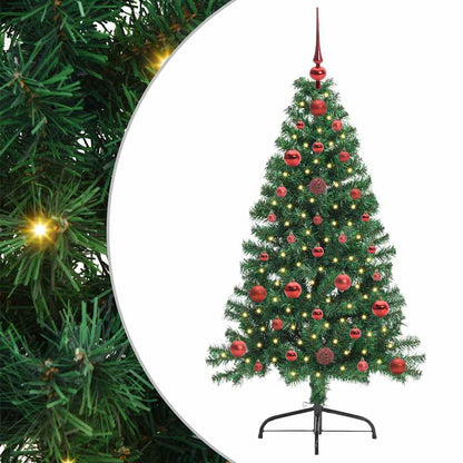 Artificial Pre-lit Christmas Tree Green 120 cm PVC