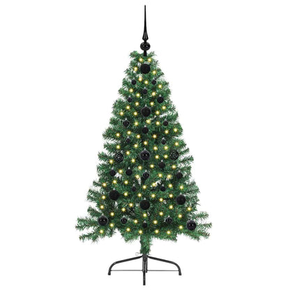 Artificial Pre-lit Christmas Tree Green 120 cm PVC