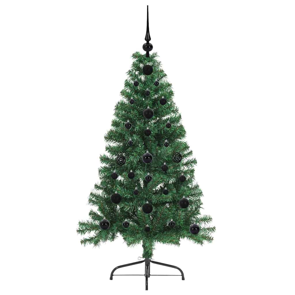 Artificial Pre-lit Christmas Tree Green 120 cm PVC