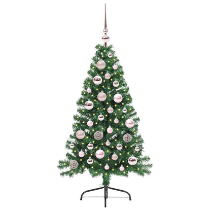 Artificial Pre-lit Christmas Tree Green 120 cm PVC